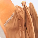 CELINE Macadam Canvas Shoulder Bag PVC Beige Gold Auth 206728-22