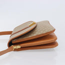 CELINE Macadam Canvas Shoulder Bag PVC Beige Gold Auth 206728-4