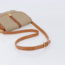 CELINE Macadam Canvas Shoulder Bag PVC Beige Gold Auth 206728-7