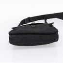 PRADA Shoulder Bag Nylon Black Silver Auth 206732-5