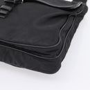 PRADA Shoulder Bag Nylon Black Silver Auth 206732-9