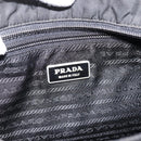 PRADA Shoulder Bag Nylon Black Silver Auth 206732-19