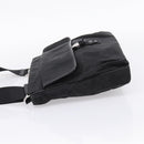PRADA Shoulder Bag Nylon Black Silver Auth 206732-3