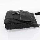 PRADA Shoulder Bag Nylon Black Silver Auth 206732-4