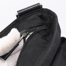PRADA Shoulder Bag Nylon Black Silver Auth 206732-7