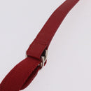 Christian Dior Trotter Canvas Shoulder Bag Red Silver Auth 206734V-15