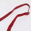 Christian Dior Trotter Canvas Shoulder Bag Red Silver Auth 206734V-14