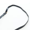 Christian Dior Trotter Canvas Saddle Shoulder Bag Navy Gold Auth 206735V-15