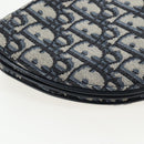 Christian Dior Trotter Canvas Saddle Shoulder Bag Navy Gold Auth 206735V-18