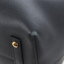 BURBERRY Hand Bag Leather 2way Gray Gold Auth 206737A-18