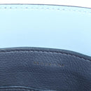 BURBERRY Hand Bag Leather 2way Gray Gold Auth 206737A-22