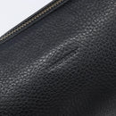 BURBERRY Shoulder Bag Leather Black Silver Auth 206738A-17
