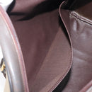 Burberrys Nova Check Boston Bag Canvas Beige Gold Auth 206740-21
