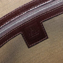 FENDI Zucca Canvas Hand Bag 2way Black Brown Auth 206742V-22