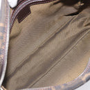 FENDI Zucca Canvas Hand Bag 2way Black Brown Auth 206742V-11