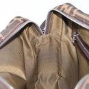 FENDI Zucca Canvas Hand Bag 2way Black Brown Auth 206742V-24