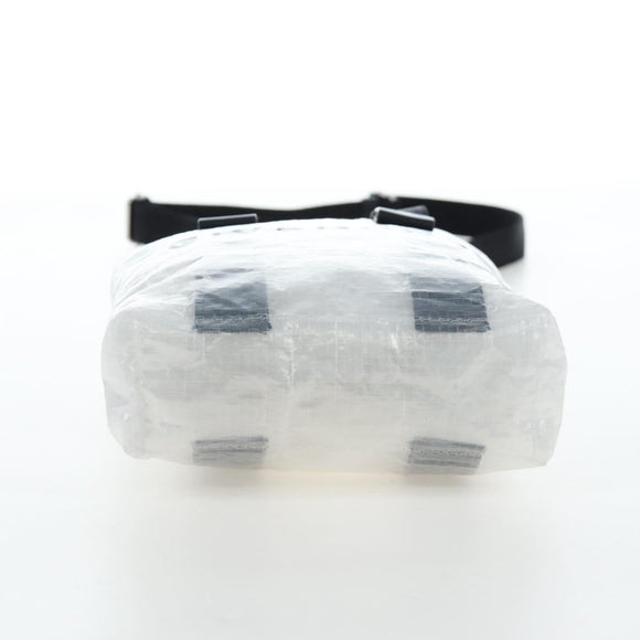 GIVENCHY Hand Bag Vinyl 2way Clear Silver Auth 206748A