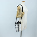 GIVENCHY Hand Bag Vinyl 2way Clear Silver Auth 206748A-21