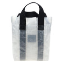 GIVENCHY Hand Bag Vinyl 2way Clear Silver Auth 206748A-2