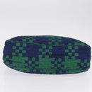 Bottega Veneta INTRECCIATO Shoulder Bag Canvas Green Gold Auth 206749-8