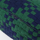 Bottega Veneta INTRECCIATO Shoulder Bag Canvas Green Gold Auth 206749-20