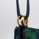 Bottega Veneta INTRECCIATO Shoulder Bag Canvas Green Gold Auth 206749-21