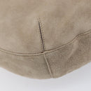 Cartier Trinity Shoulder Bag Suede Beige Gold Silver Auth 206754V-18