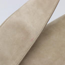 Cartier Trinity Shoulder Bag Suede Beige Gold Silver Auth 206754V-9