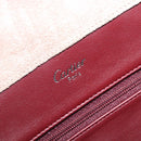 Cartier Trinity Shoulder Bag Suede Beige Gold Silver Auth 206754V-20