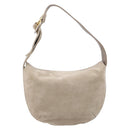 Cartier Trinity Shoulder Bag Suede Beige Gold Silver Auth 206754V-2