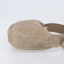 Cartier Trinity Shoulder Bag Suede Beige Gold Silver Auth 206754V-3