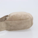 Cartier Trinity Shoulder Bag Suede Beige Gold Silver Auth 206754V-4