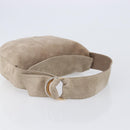 Cartier Trinity Shoulder Bag Suede Beige Gold Silver Auth 206754V-7