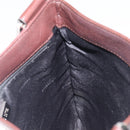 LOEWE Shoulder Bag Leather Brown Silver Auth 206761A-18