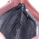 LOEWE Shoulder Bag Leather Brown Silver Auth 206761A-19