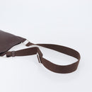 LOEWE Shoulder Bag Leather Brown Silver Auth 206761A-7