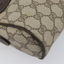 GUCCI GG Supreme Web Sherry Line Bag PVC Beige Gold 51 01 3552 Auth 206765-16