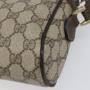 GUCCI GG Supreme Web Sherry Line Bag PVC Beige Gold 51 01 3552 Auth 206765-17