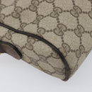 GUCCI GG Supreme Web Sherry Line Bag PVC Beige Gold 51 01 3552 Auth 206765-18