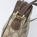 GUCCI GG Supreme Web Sherry Line Bag PVC Beige Gold 51 01 3552 Auth 206765-19