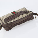 GUCCI GG Supreme Web Sherry Line Bag PVC Beige Gold 51 01 3552 Auth 206765-6