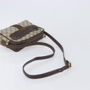 GUCCI GG Supreme Web Sherry Line Bag PVC Beige Gold 51 01 3552 Auth 206765-7