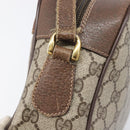 GUCCI GG Supreme Shoulder Bag PVC Beige Gold Auth 206766-19