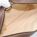 GUCCI GG Supreme Shoulder Bag PVC Beige Gold Auth 206766-11