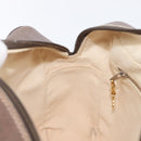 GUCCI GG Supreme Shoulder Bag PVC Beige Gold Auth 206766-25