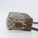 GUCCI GG Supreme Shoulder Bag PVC Beige Gold Auth 206766-3