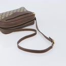GUCCI GG Supreme Shoulder Bag PVC Beige Gold Auth 206766-7