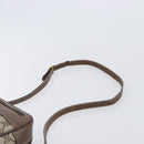 GUCCI GG Supreme Shoulder Bag PVC Beige Gold Auth 206766-14