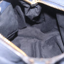 Chloe Etel Hand Bag Leather 2way Navy Gold Auth 206768-23