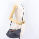 Chloe Etel Hand Bag Leather 2way Navy Gold Auth 206768-27